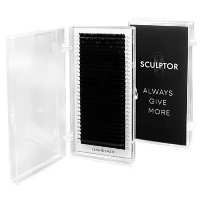 Ресницы Lash&Cash, МИКС (C, CC, D), 28 линий — dark chocolate