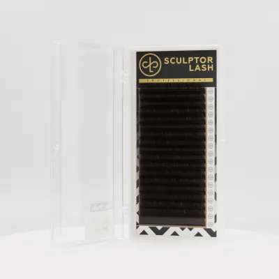 Ресницы Gold, отдельные длины (L, L+, M), 18 линий — dark brown